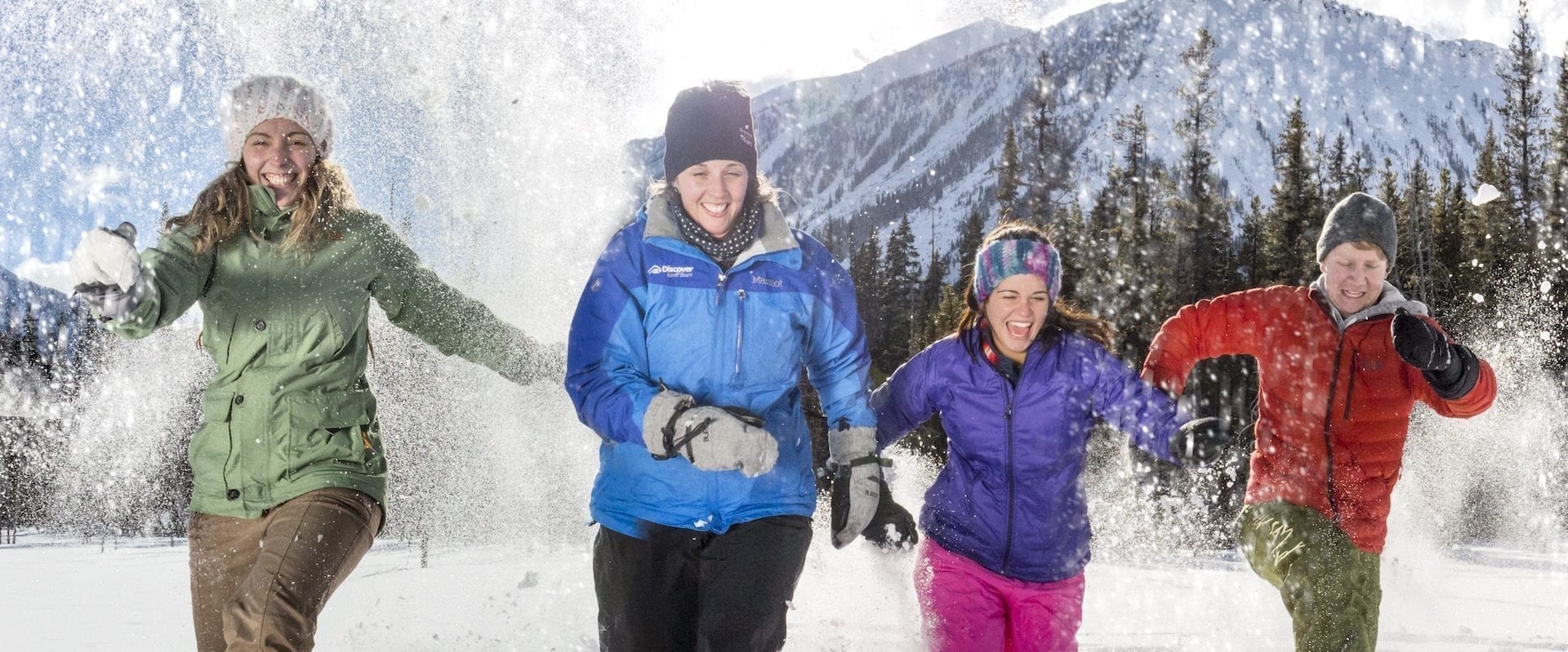 Banff-Snowshoeing Paint Pots
