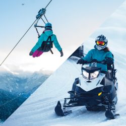 Whistler Zipline & Snowmobile Tour