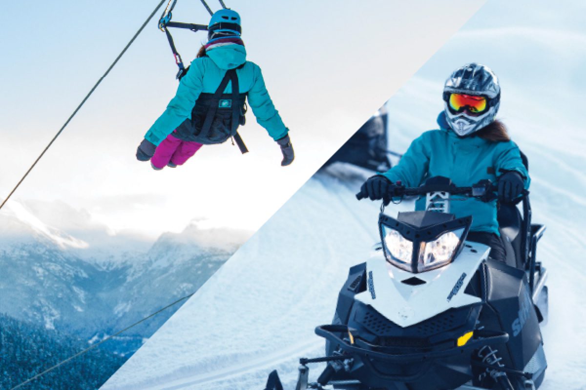 Whistler Zipline & Snowmobile Tour